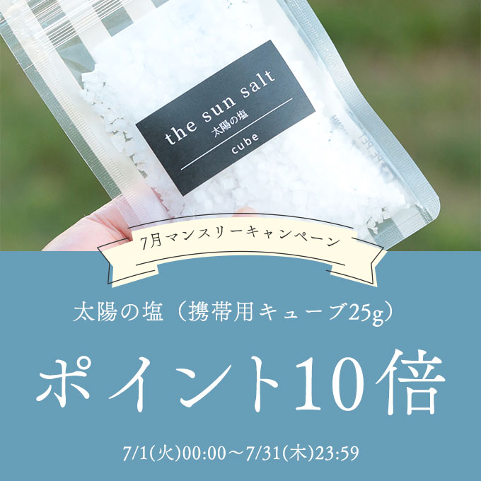 太陽の塩（携帯用キューブ25g）