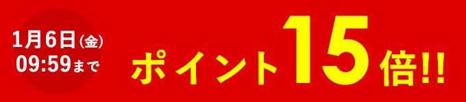 1/6(金)09:59までポイント15倍