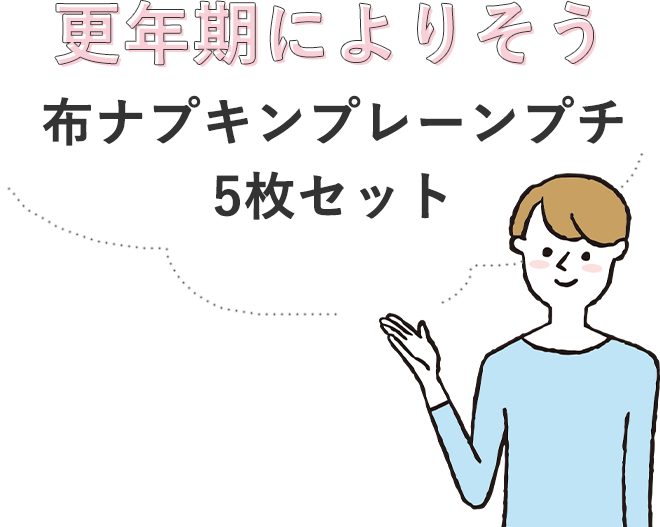 更年期によりそう布ナプキンプレーンプチ5枚セット