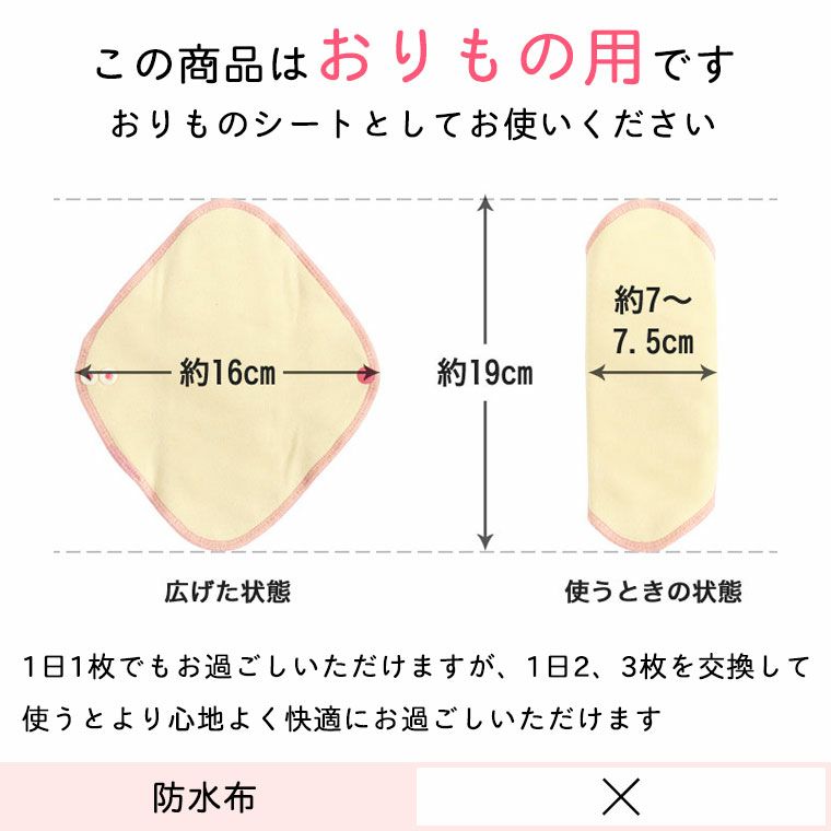 この商品はおりもの用です