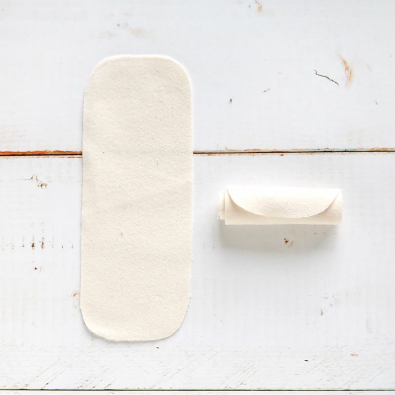 使い捨て布ナプキン　くるくる巻き